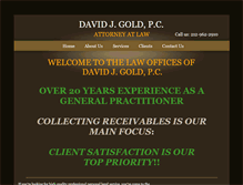 Tablet Screenshot of davidjgoldpc.com